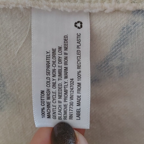 Future Collective Gabreella Karefa-Johnson White Denim Tie Dye Skirt Size 12 - Picture 5 of 6